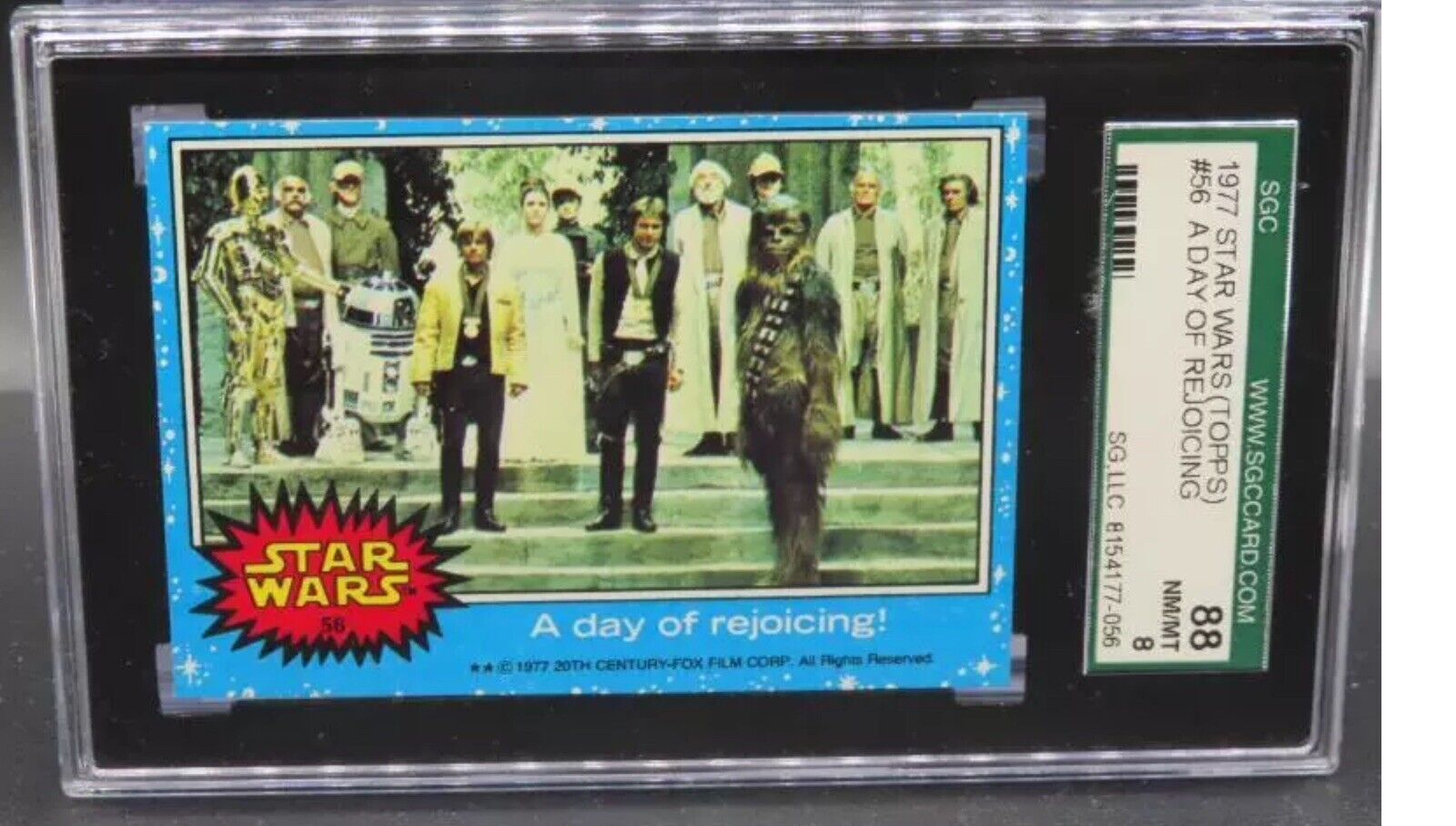 1977 Topps Star Wars A Day Of Rejoicing #56 SGC 8