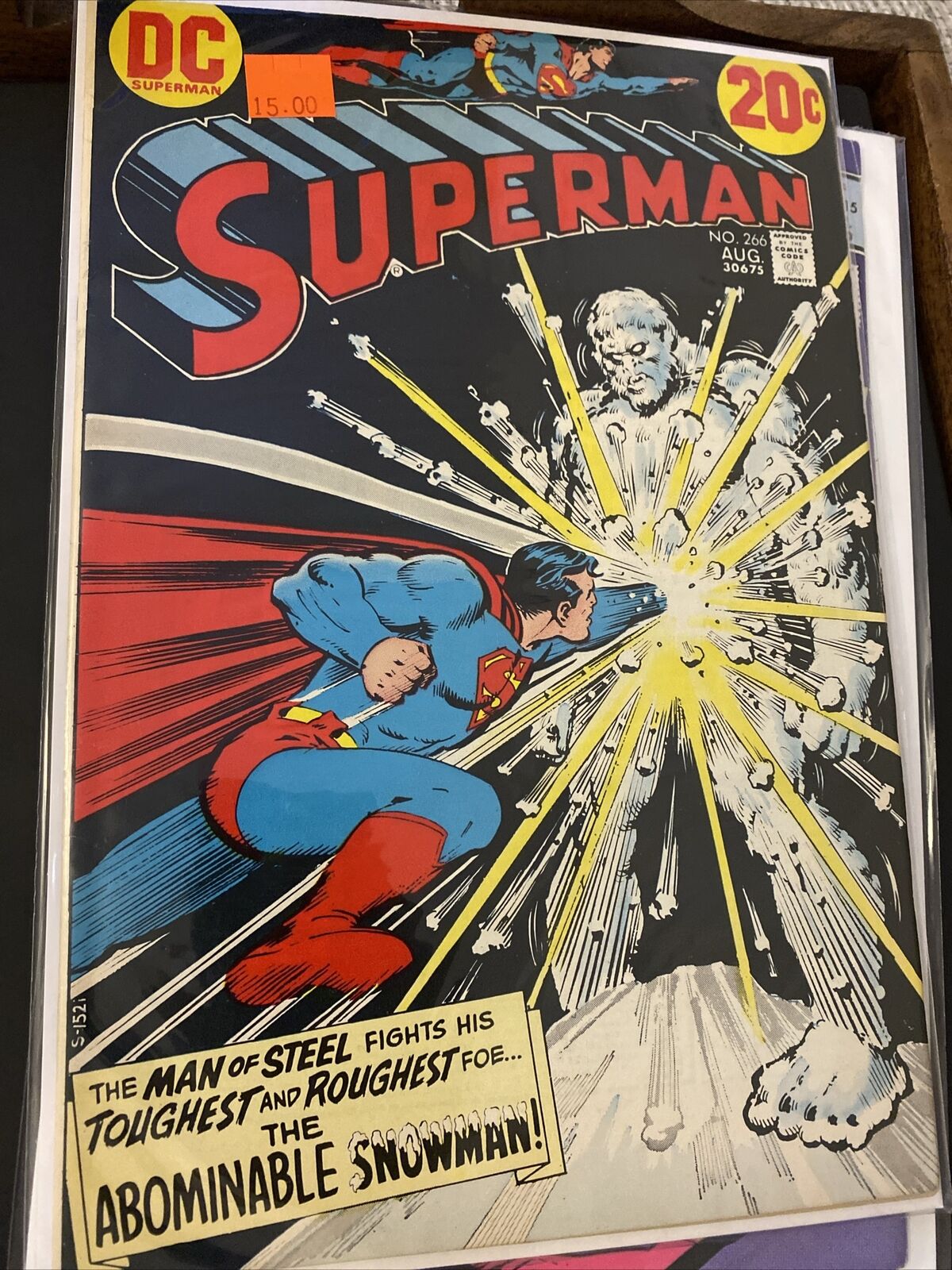 Superman 266 1973 Superman Fights The Abominable Snowman