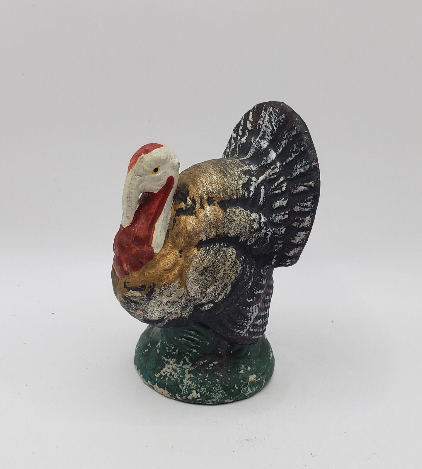 Vintage Old  1940\'S 4 Inches JAPAN Turkey Handpainted Thanksgiving Decor Stamped