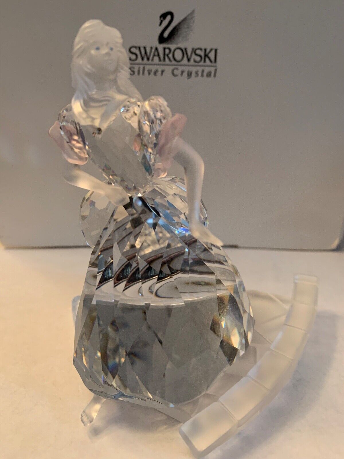 Swarovski Cinderella crystal figurine with pink accents 255108 A 7550 NR 000 008