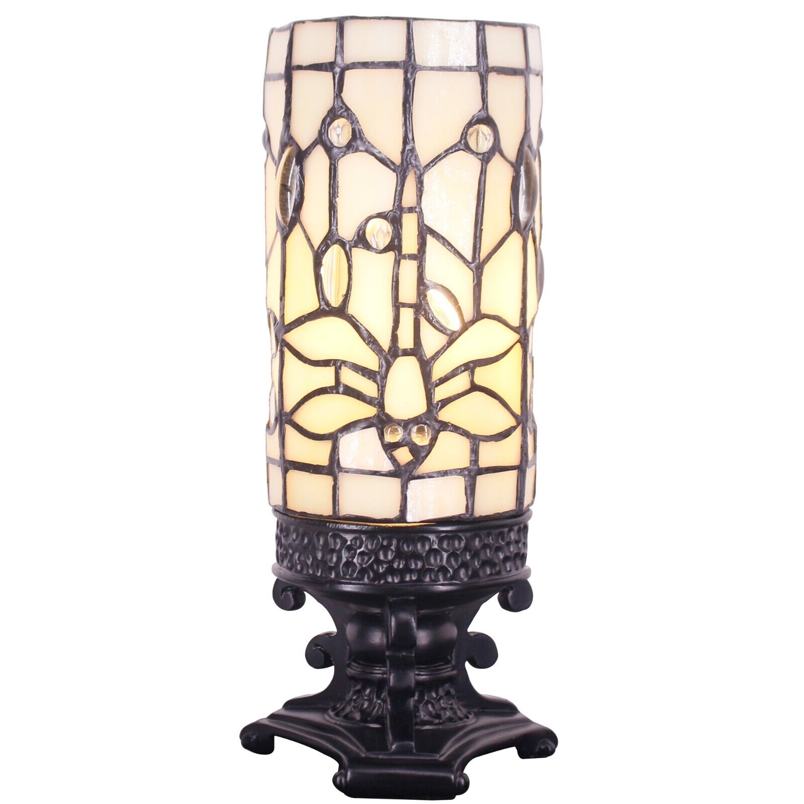 Tiffany Table Lamp Bedside Lamp Floral Stained Glass Lamp Desk Light 4x10inch