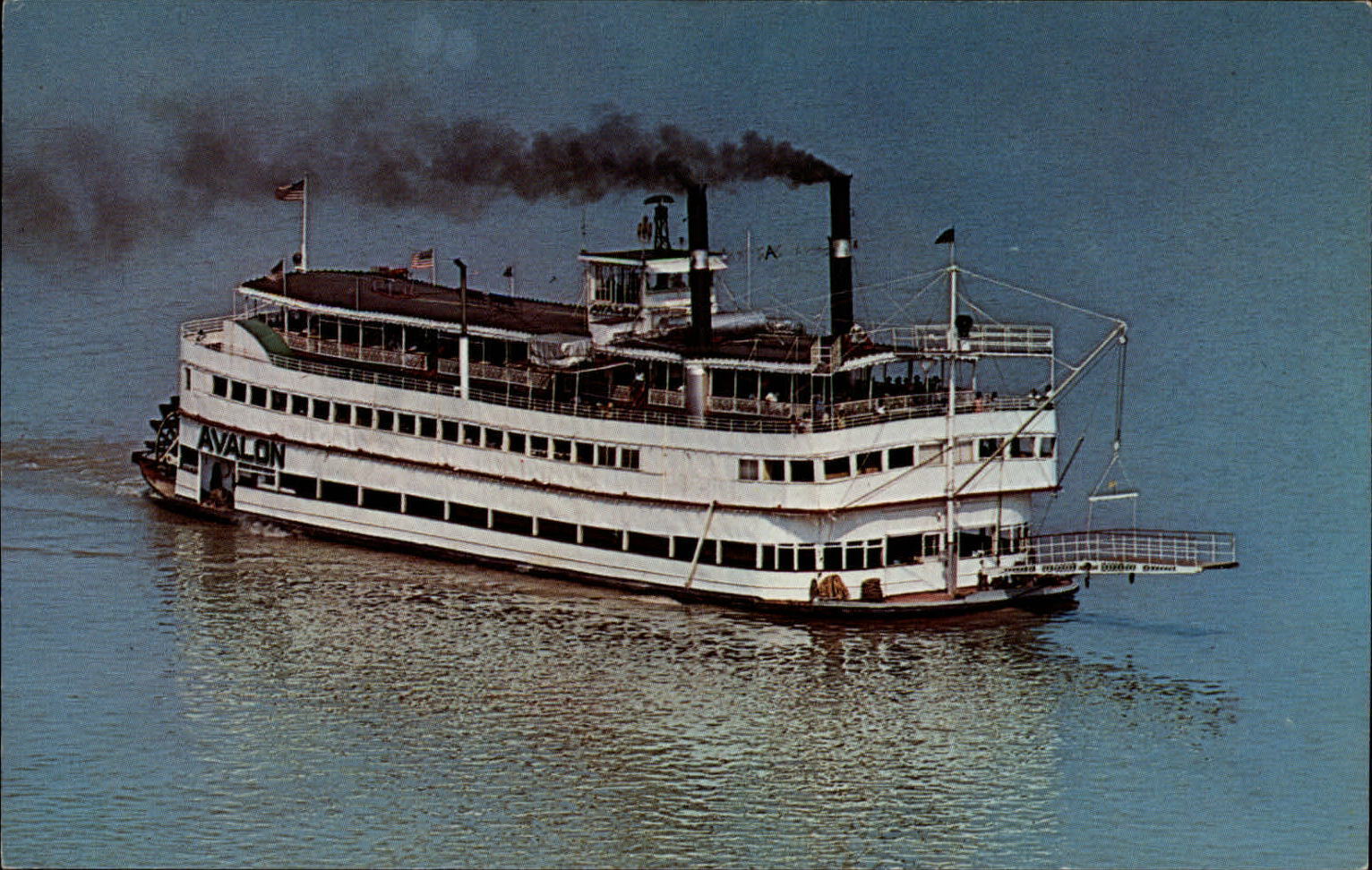 Avalon Steamboat river mailed 1963 Valley Grove West Virginia to S Herring