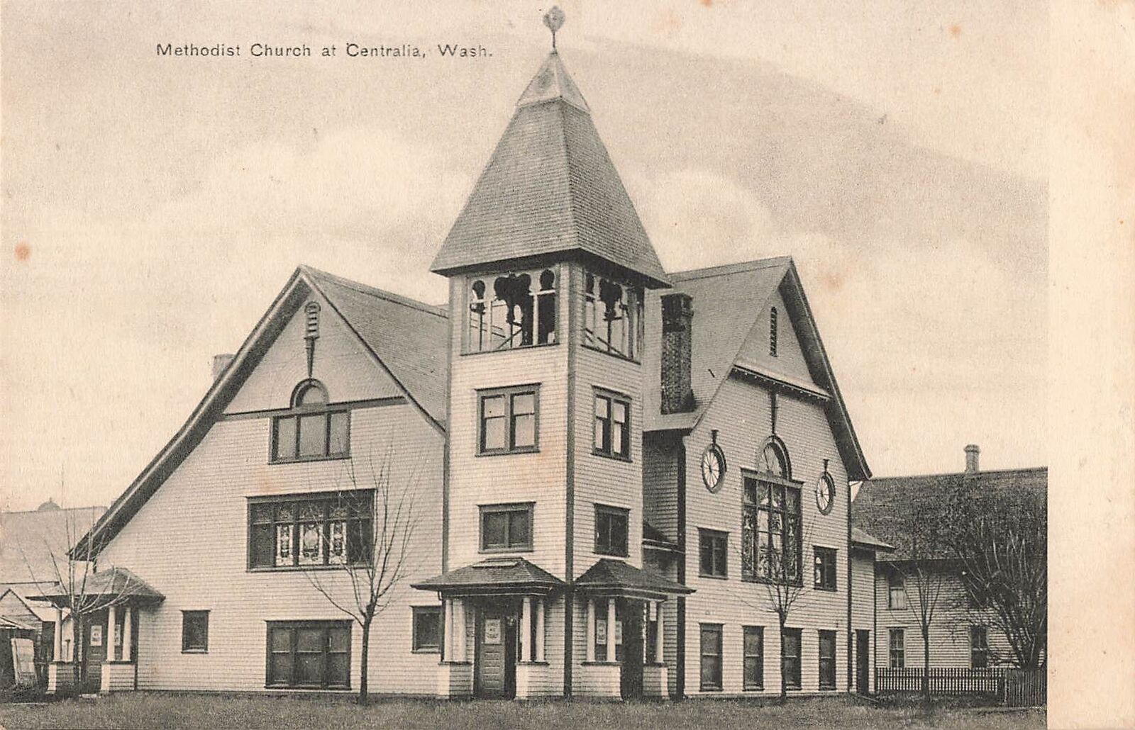 Vintage Postcard Methodist Church, Chehalis, Washington 