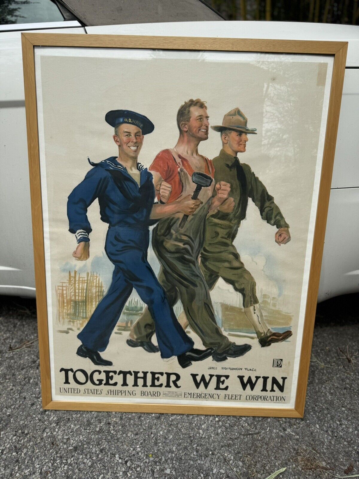 Together We Win -James Montgomery Flagg ( 1860-1960) Original Poster 1917