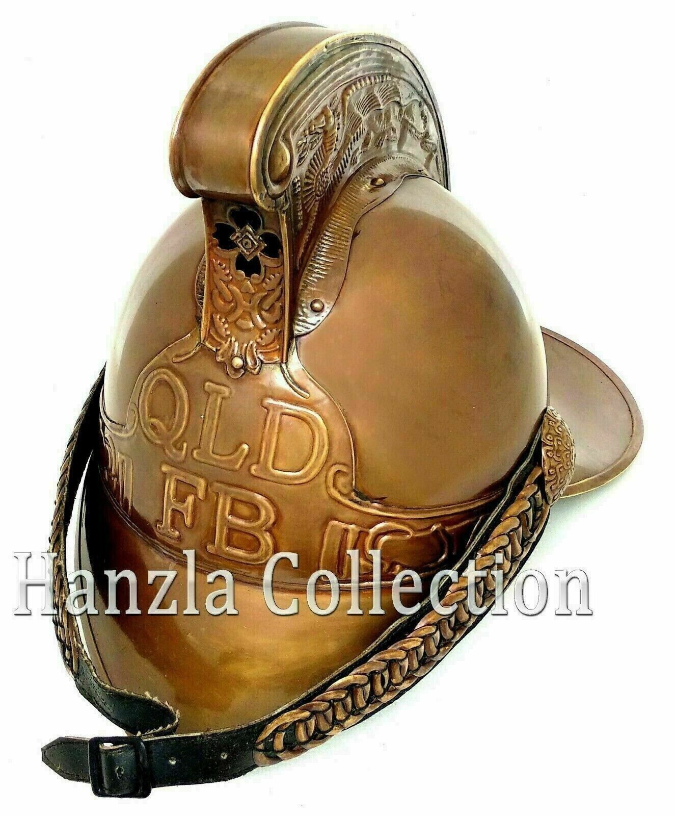 Antique British Fireman Helmet historical collectible British fireman helmet