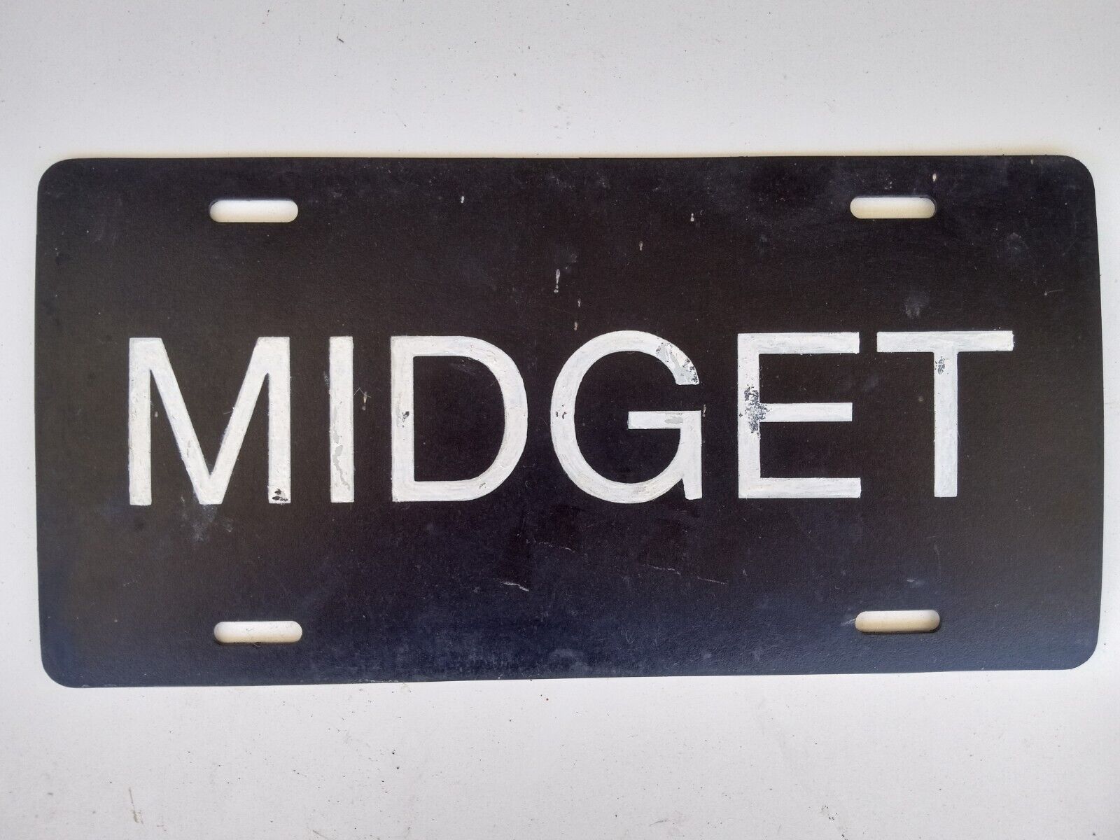 MG midget original dealer display plate