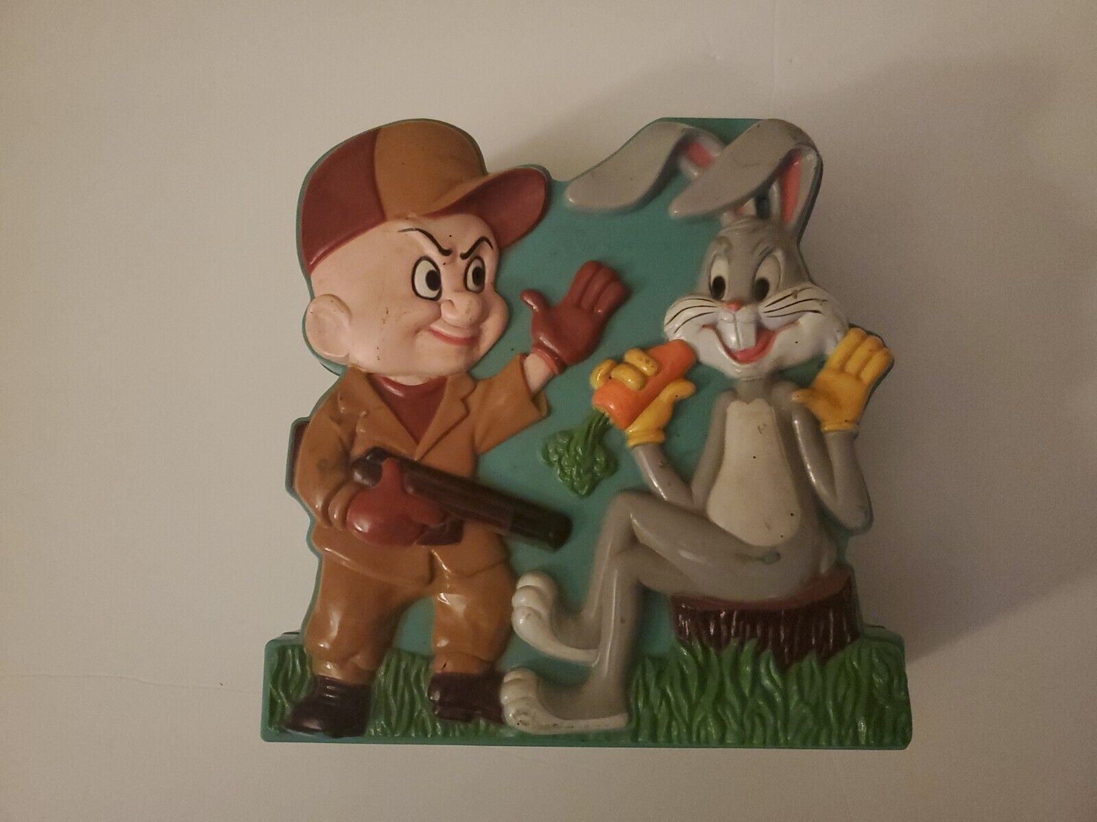 Vintage 1977 Warner Bros Elmer Fudd Bugs Bunny Talking Bank Parts/Repair/Display
