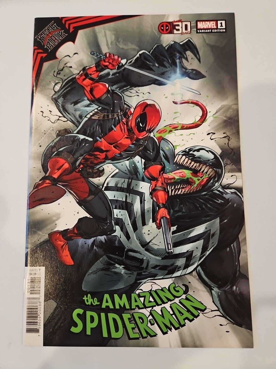 King in Black Amazing Spider-Man (2021) #1 Rob Liefeld Deadpool Variant Cov C NM