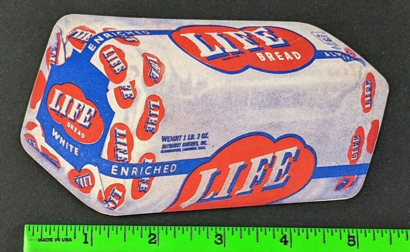 Vintage 1910's Life White Bread Loaf Die Cut Advertising Trade Card Blotter