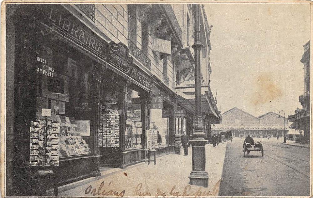 CPA 45 ORLEANS PROUTIERE HUGUET STORE STATIONERY POSTCARDS SOUV
