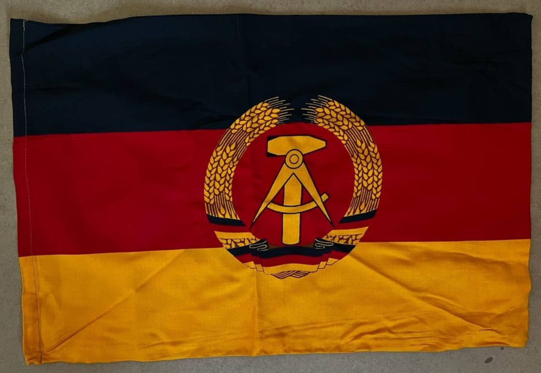 Original DDR GDR East German Cotton Flag Insize Double Sided