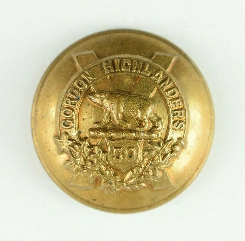 1913-20 50th Gordon Highlanders of Canada Button E3ET