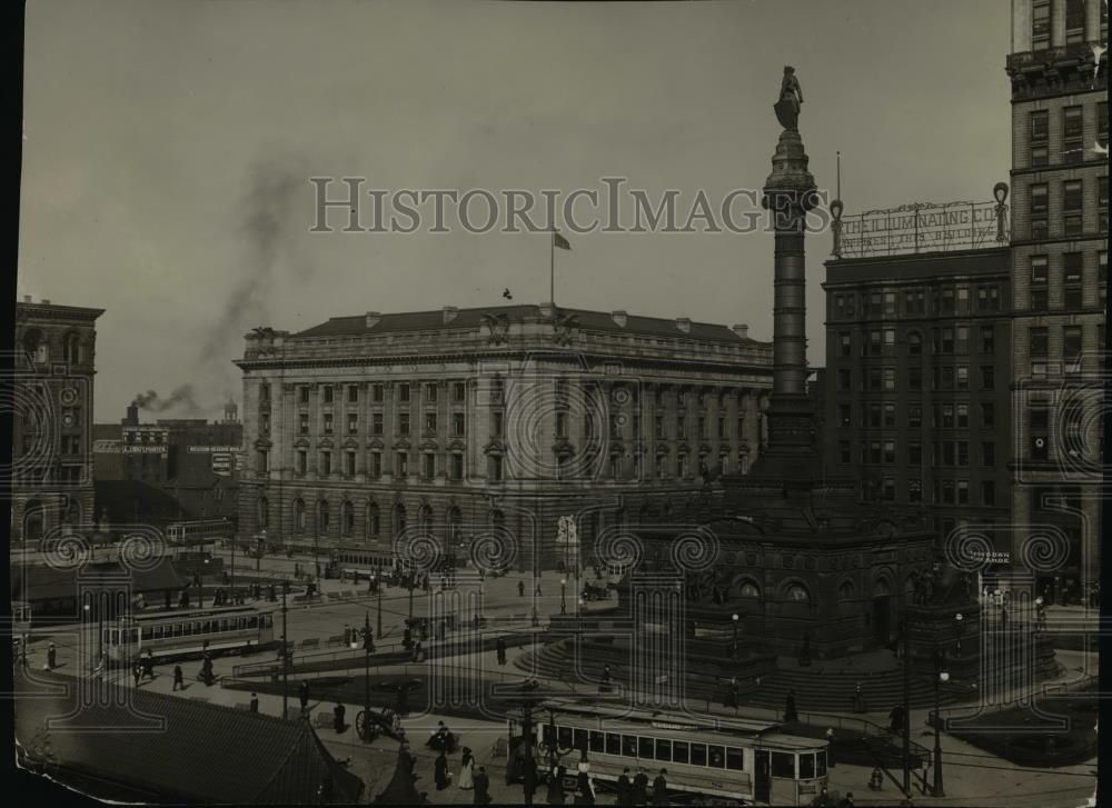 1924 Press Photo Cleveland Public Square - cva89939