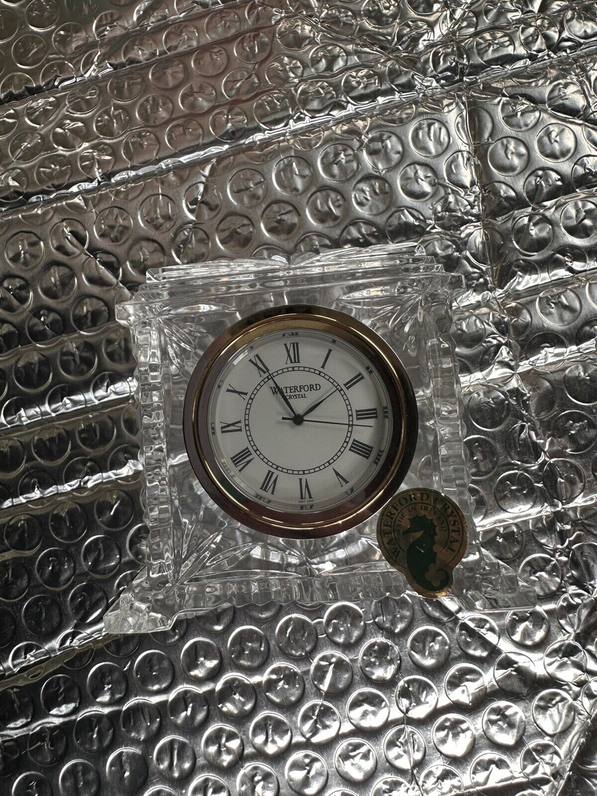 Vintage Waterford Crystal Small Desk Clock
