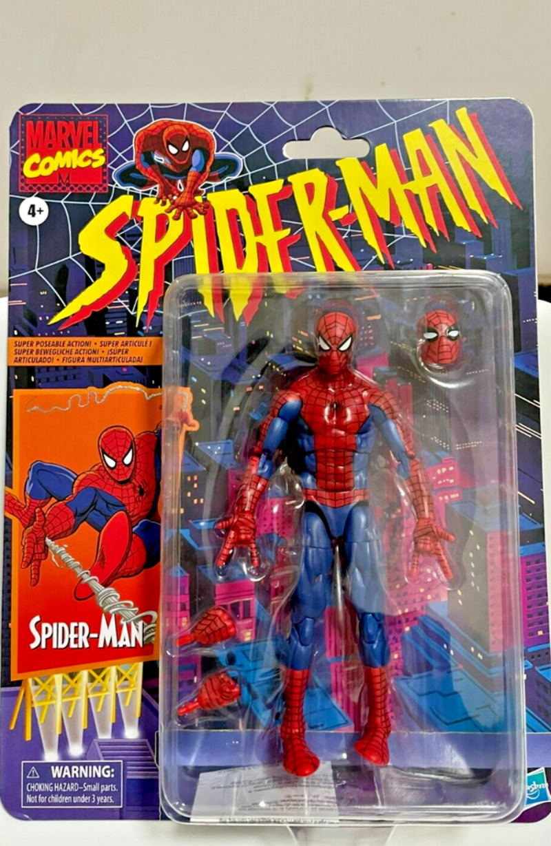 NEW 6-inch-Spiderman Action Figure Spider-Man Marvel Legends Retro Series