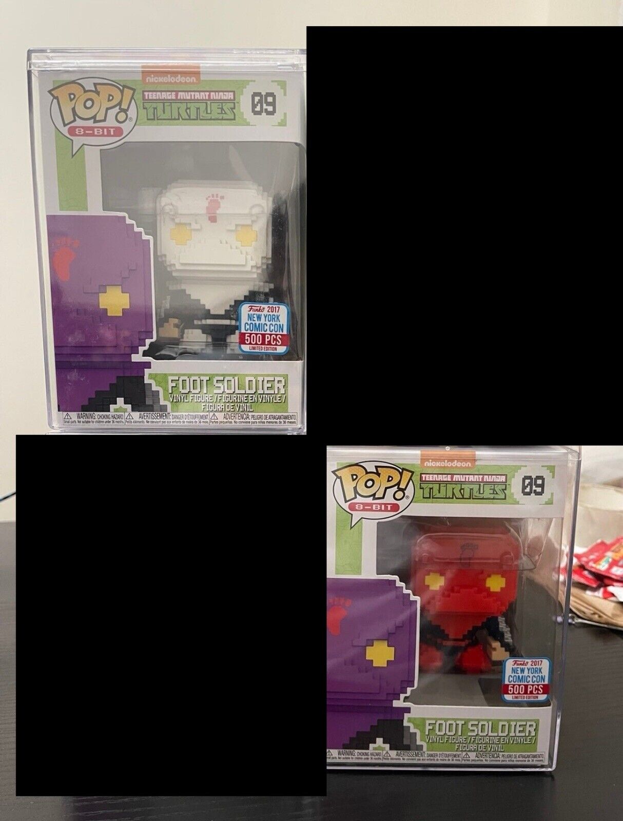 NYCC 2017 8-BIT FOOT SOLDIER (YELLOW AND RED ONLY) FUNKO POP TMNT