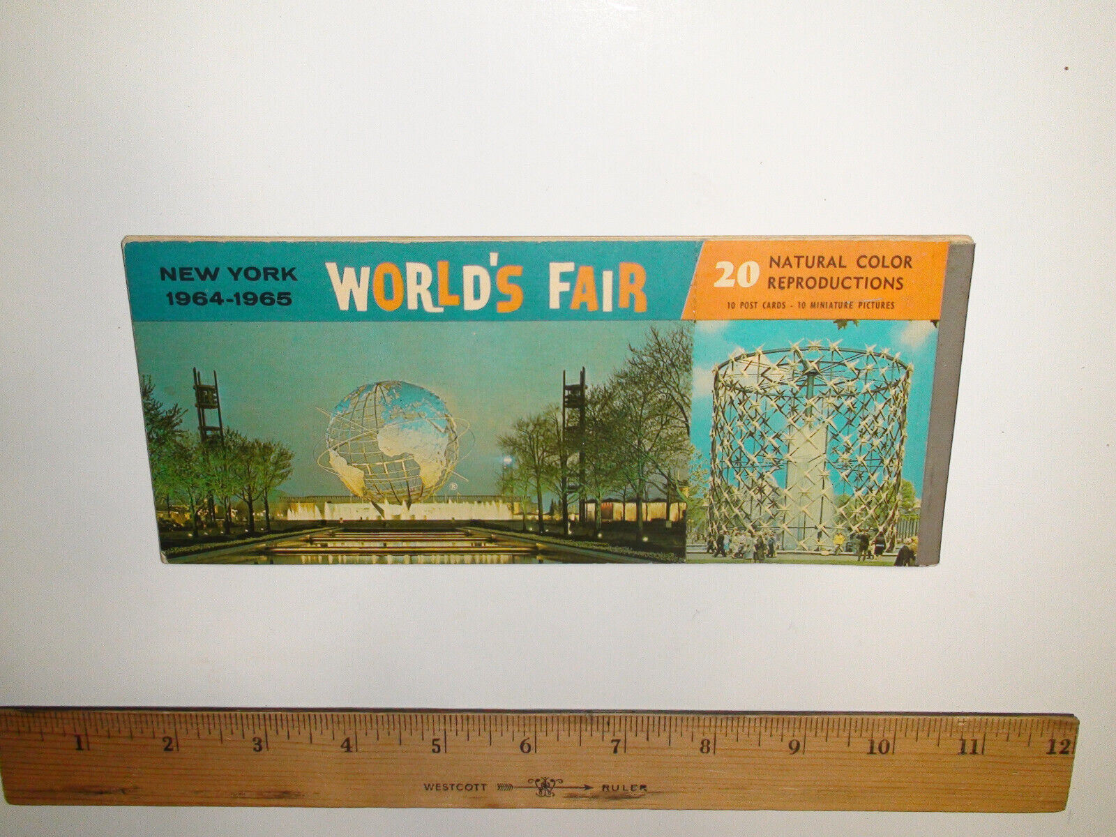 Vintage 1964 - 1965 New York World\'s Fair - 10 Postcards Booklet