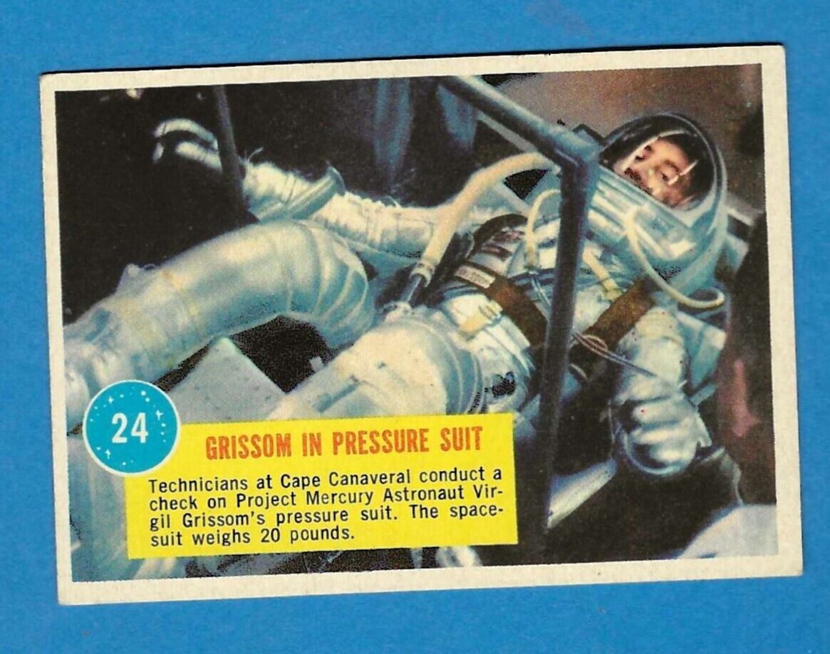 Topps 1963 NASA Astronauts Grissom In Pressure Suit #24