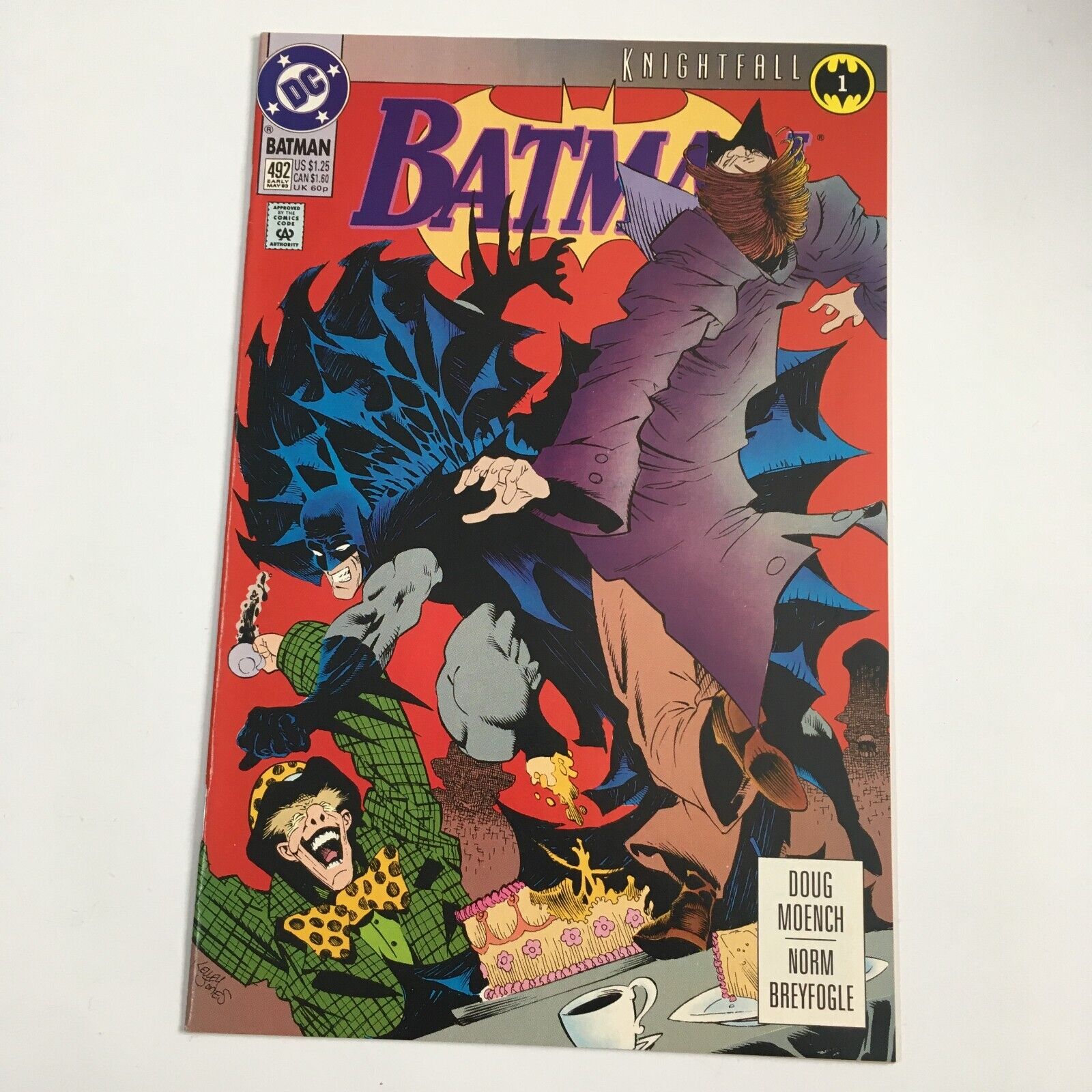 Batman #492 Knightfall 1 Story Begins Bane Appearance 1993 DC Comics