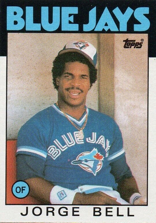 1986 GEORGE BELL TOPPS