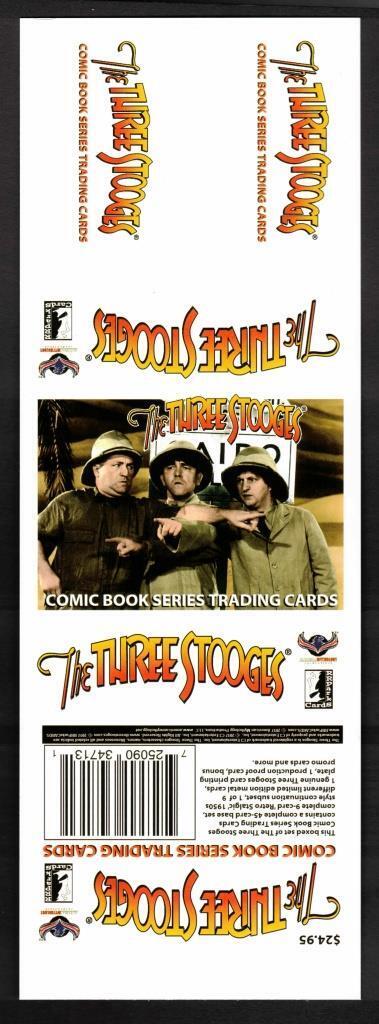 Chronicles Of The Three Stooges Series 8. Unfolded Packaging. RRParks Cards 2018