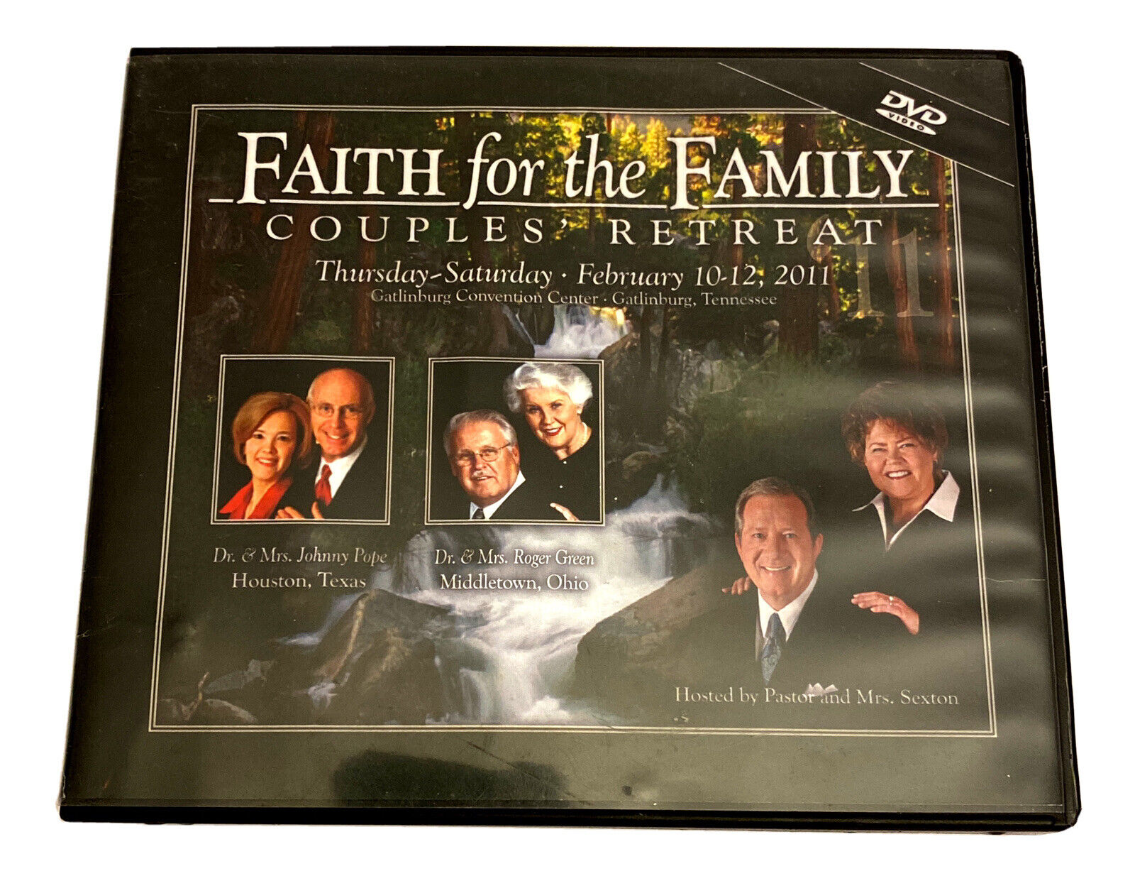 FAITH FOR THE FAMILY Couples Retreat 9 DVD Set-Johnny Pope/Roger Green-Feb.2011