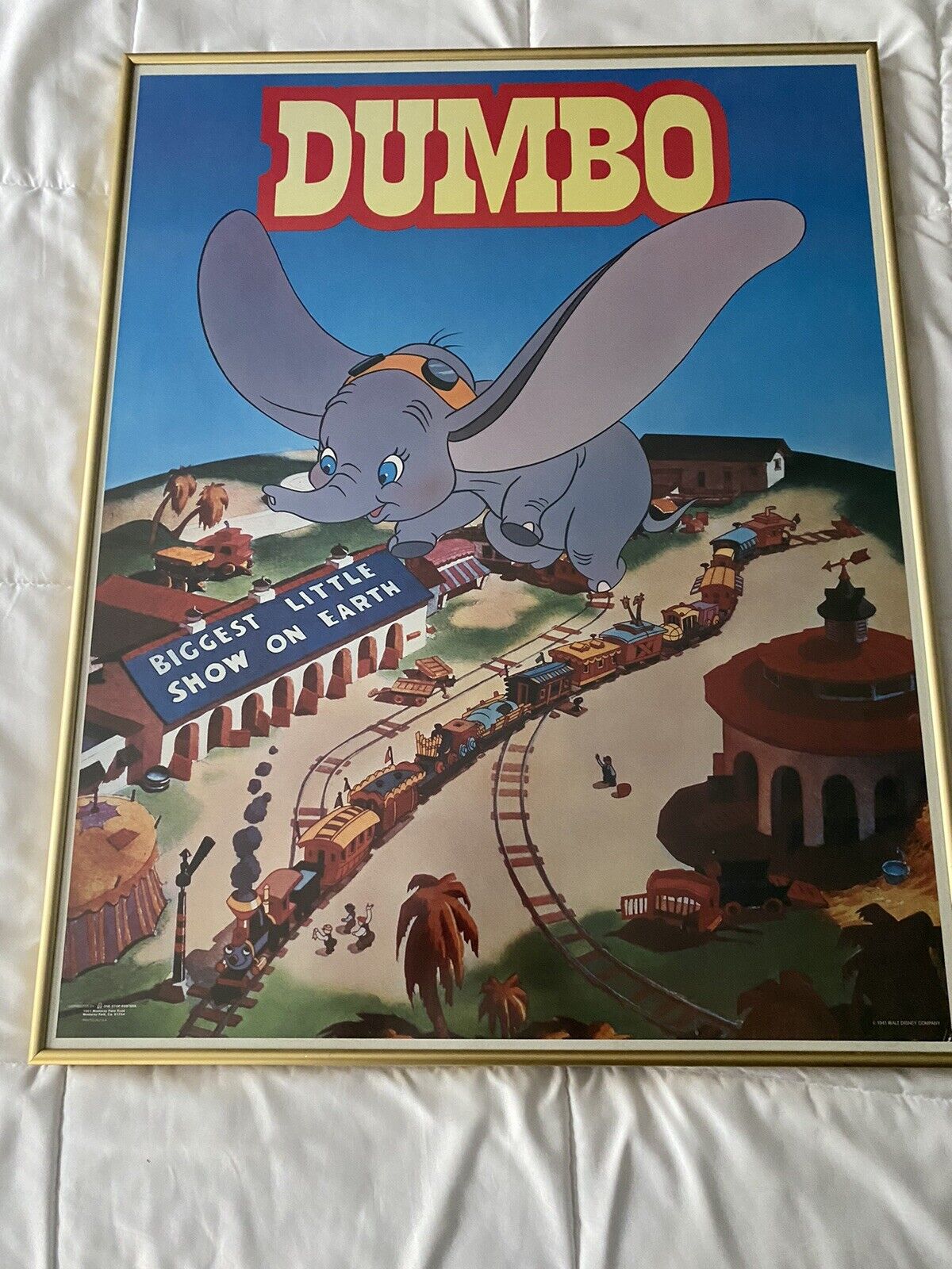 Vintage 1980\'s Walt Disney Dumbo Poster \