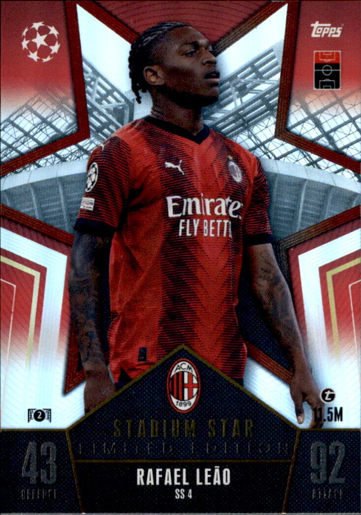 Champions League 23/24 Trading Card SS 4 - Rafael Leao Stadium Star Limited