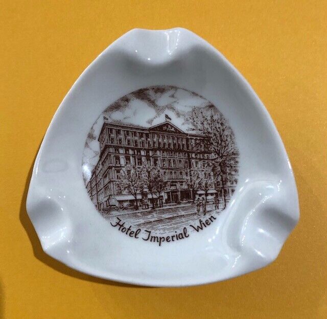 Vintage Hotel Imperial Wien Porcelain Trinket Dish Ashtray Made in Austria