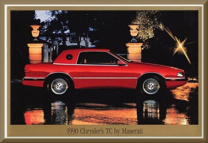 1990 Chrysler TC Maserati, Refrigerator Magnet, 42 MIL Thickness