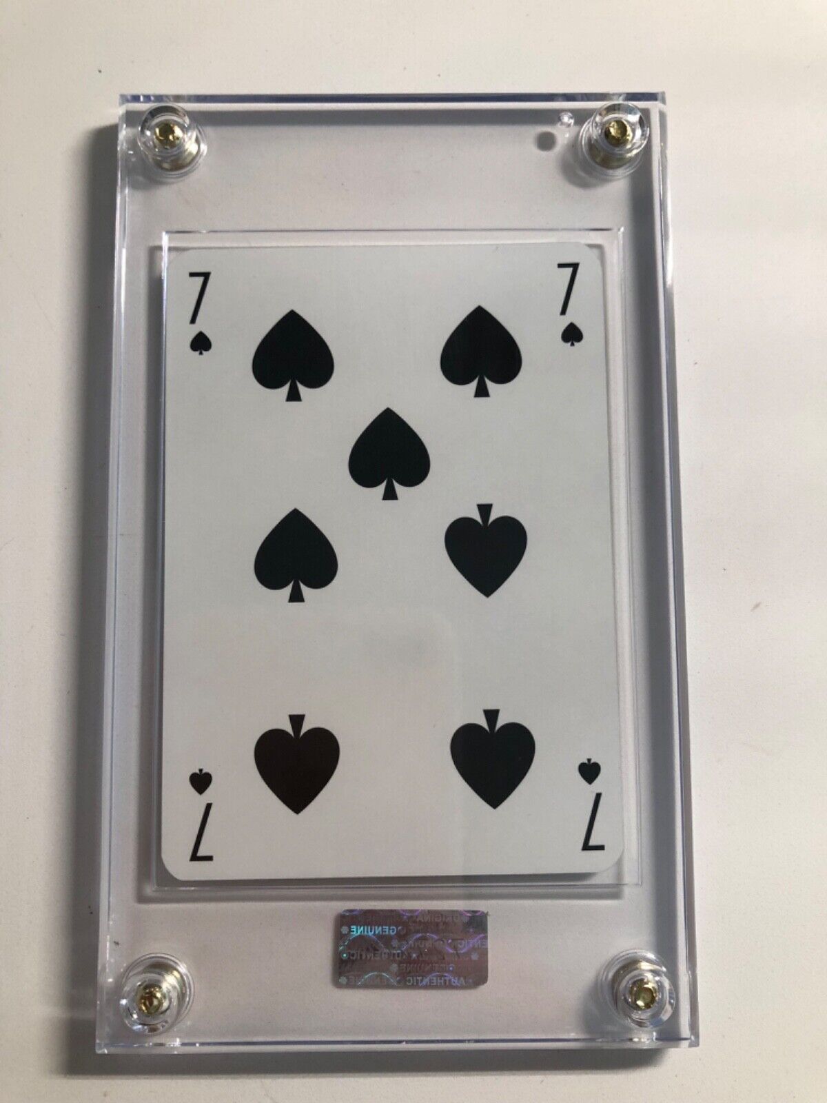 Auth Louis Vuitton Playing Card 5 of Spades Sealed in plastic collectible gift