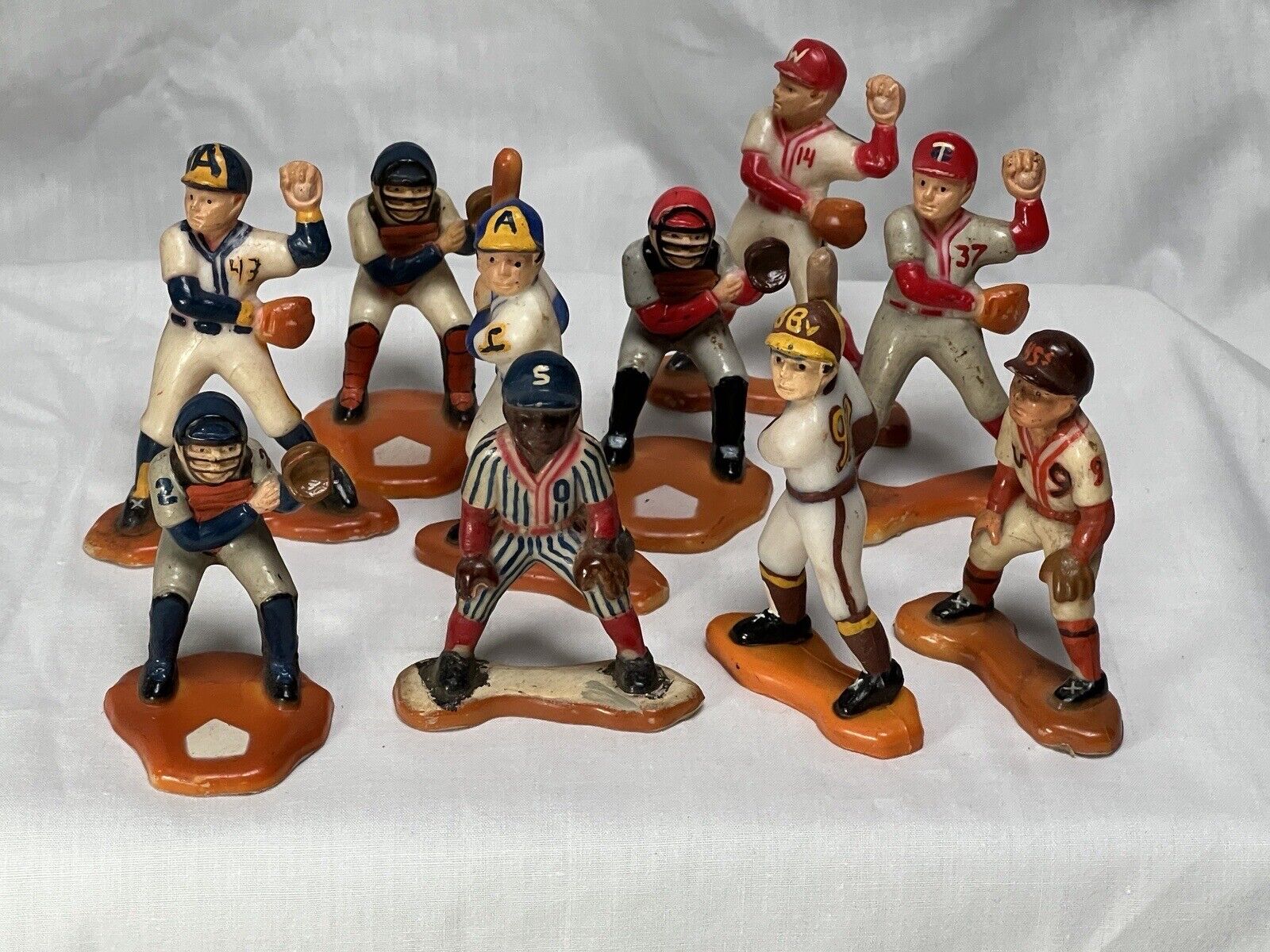 Vtg 1984 Bakery Crafts Hand Painted 1 of 1 MLB Baseball Toppers Free  Fast Ship