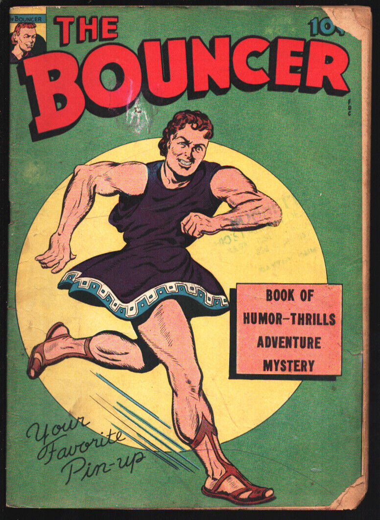 The Bouncer no # 1944-Fox-First Issue-Bizarre superhero-Rocket Kelly appears-VG-
