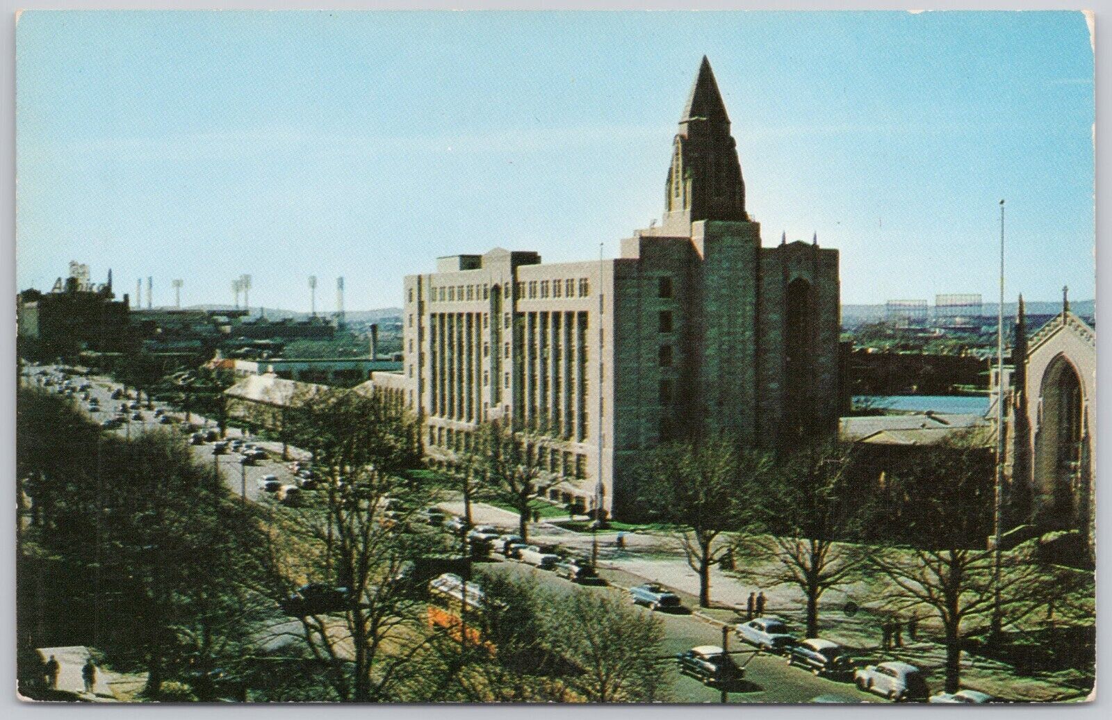 Boston University, Massachusetts Vintage Postcard, Campus