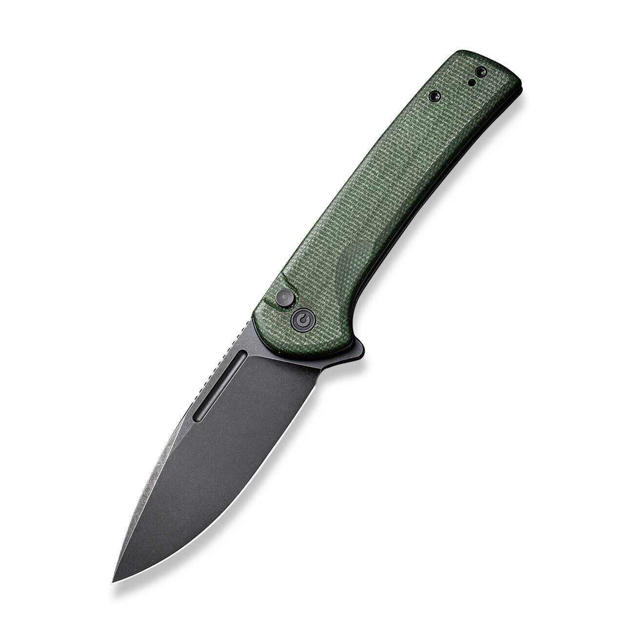 Civivi Conspirator Folding Knife Green Micarta Handle NitroV Plain Edge C21006-2