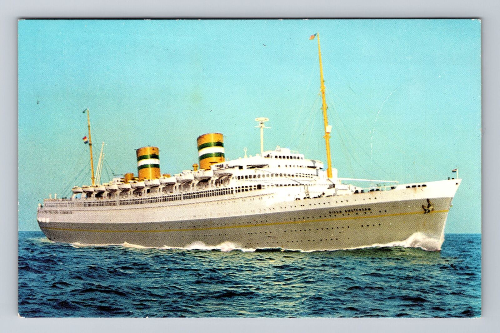 S.S. Nieuw Amsterdam, Cruise Shop, Transportation Vintage c1972 Postcard