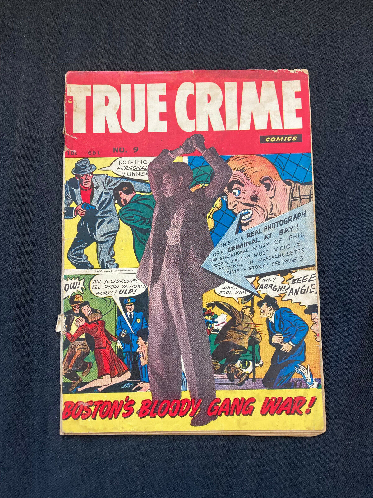 TRUE CRIME COMICS VOL 2 #9 (1.0)PULP CRIME,BOSTON'S GANG WAR (1949)