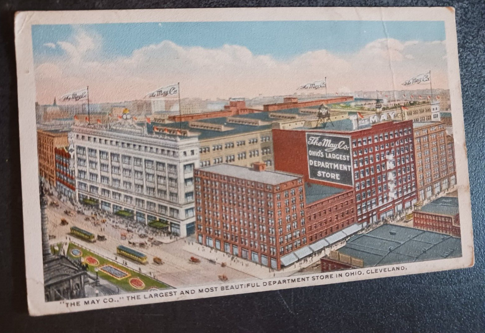 vtg postcard The May Co Largest and Most Beautiful Department Store Cleveland OH