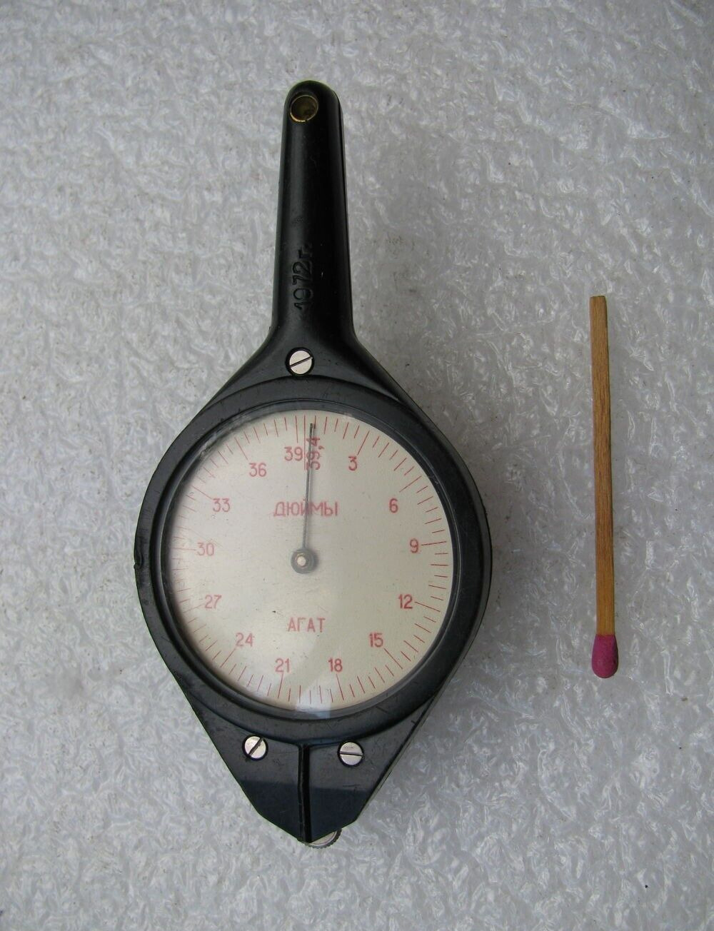Vintage Soviet Curvimeter Odometer Agat inches centimeters 1972 USSR