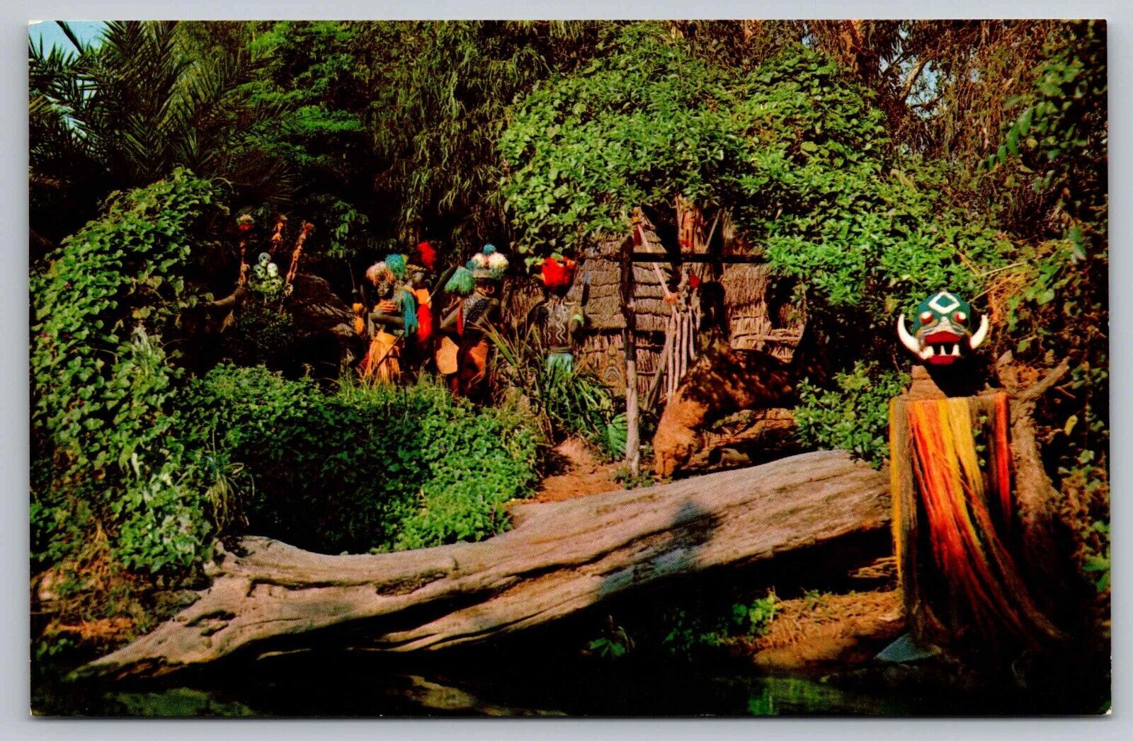 Postcard Disneyland Frontierland Headhunter Country Rivers of Adventure