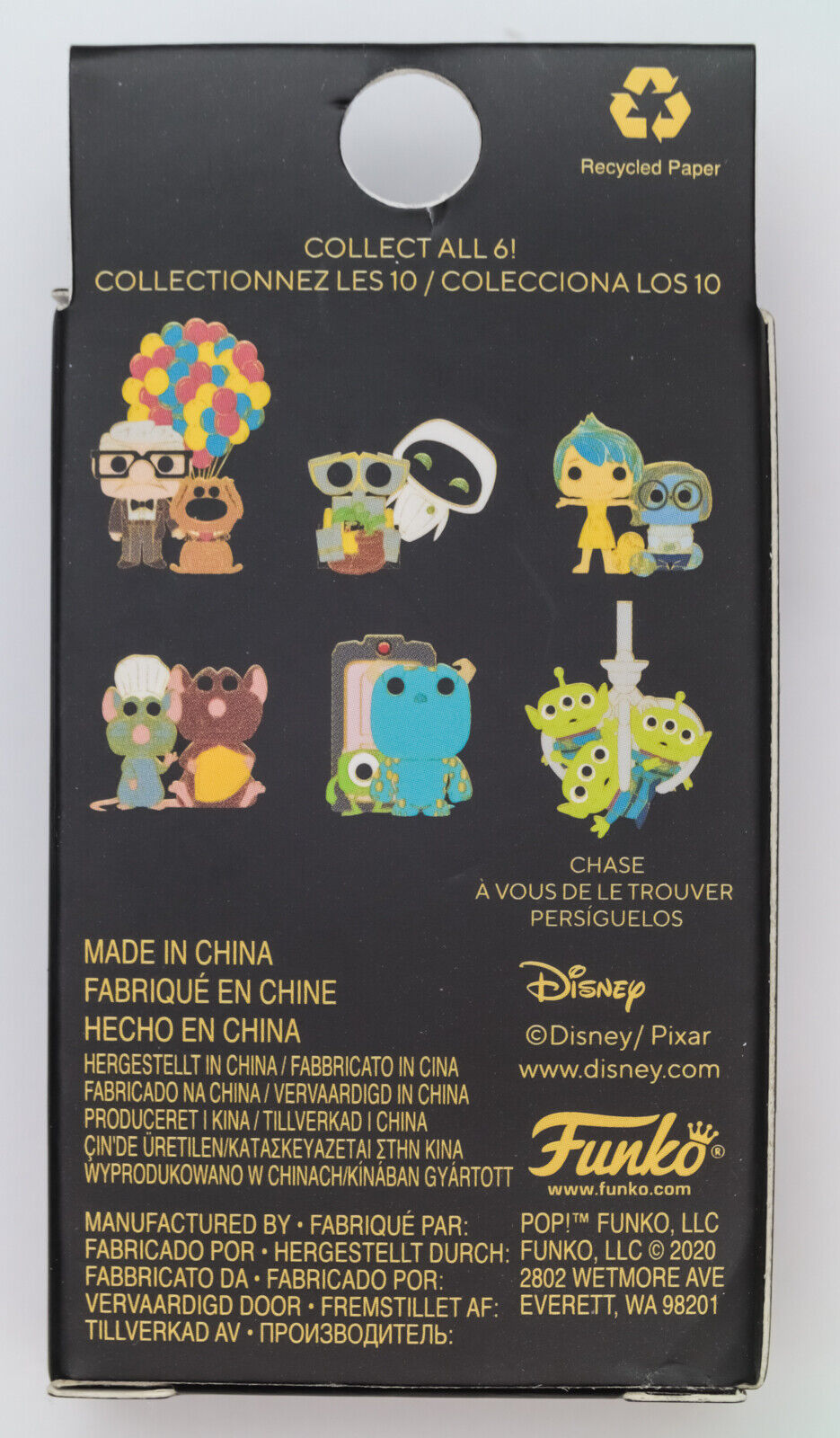 Disney Pixar Pop by Loungefly Pixar Blind Box Hard Enamel Pin 1pc
