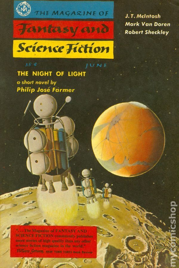 Magazine of Fantasy and Science Fiction Vol. 12 #6 VG 4.0 1957 Stock Image