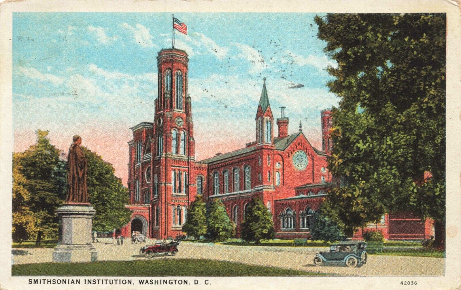 Postcard Smithsonian Institution Washington DC 1925