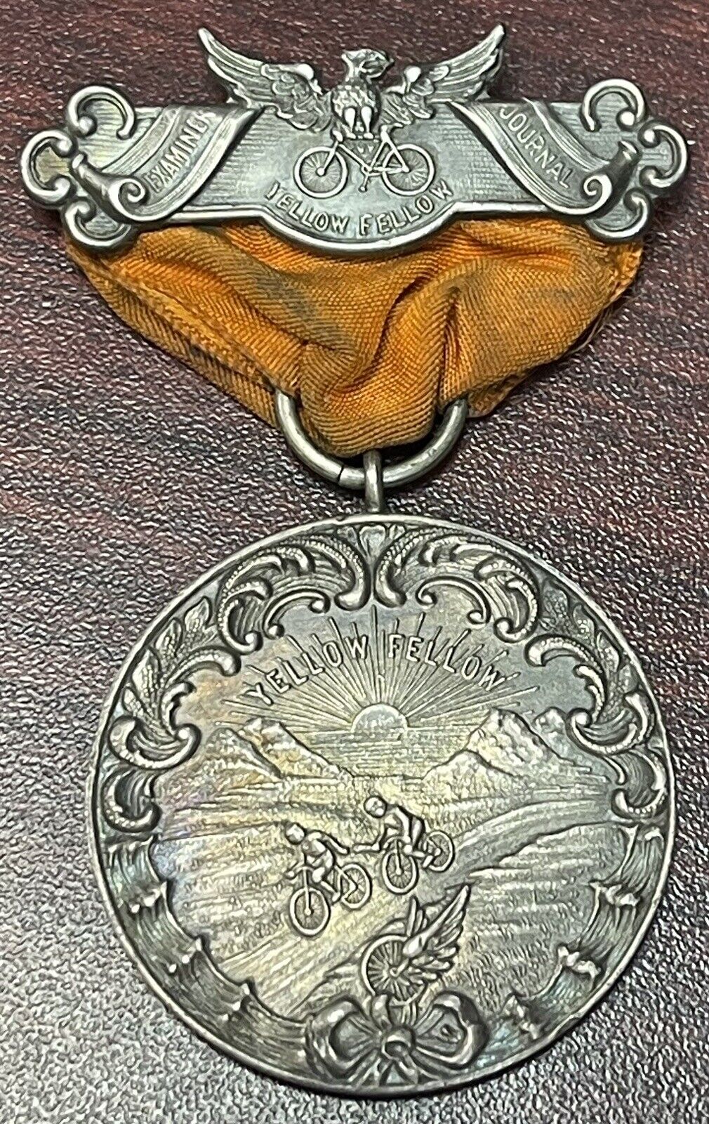 Historically Important Transcontinental Race Silver Medal 1896..TJ204