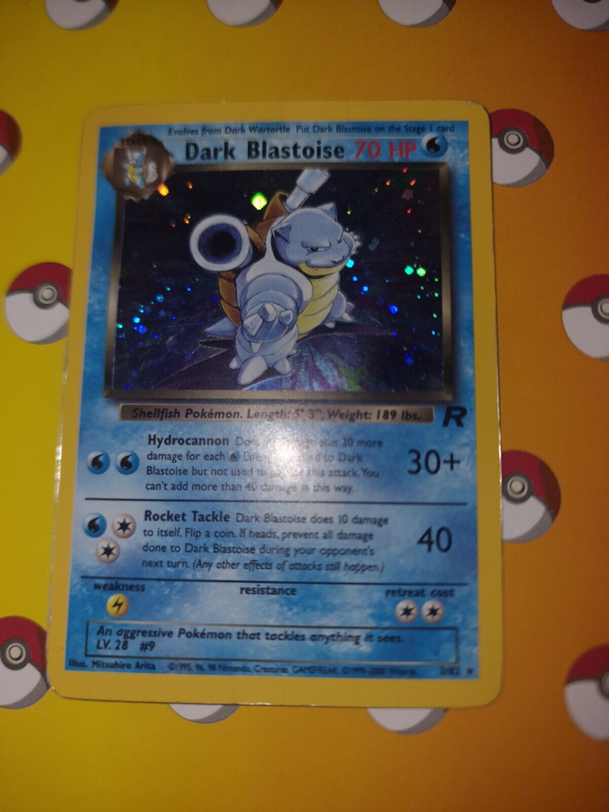 Dark Blastoise 3/82 Team Rocket Holo Rare Pokemon Card