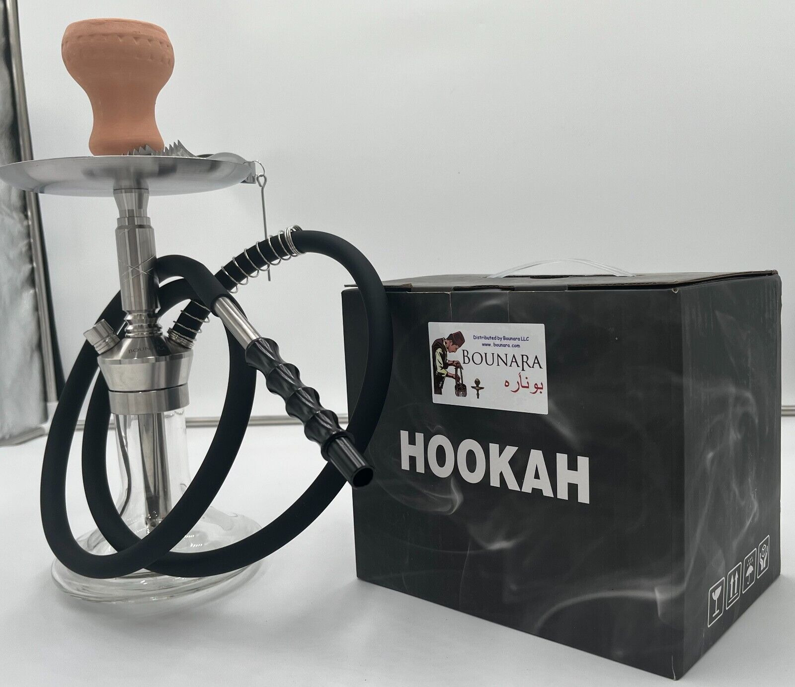 Heavy Duty Stainless Steel Hookah Shisha Complete Set, mini size, 12\