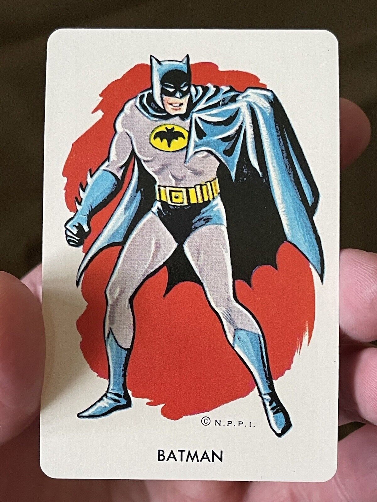 EXTREMELY RARE VINTAGE 1966 BATMAN ROOKIE YEAR PLAYING CARD GAME RC