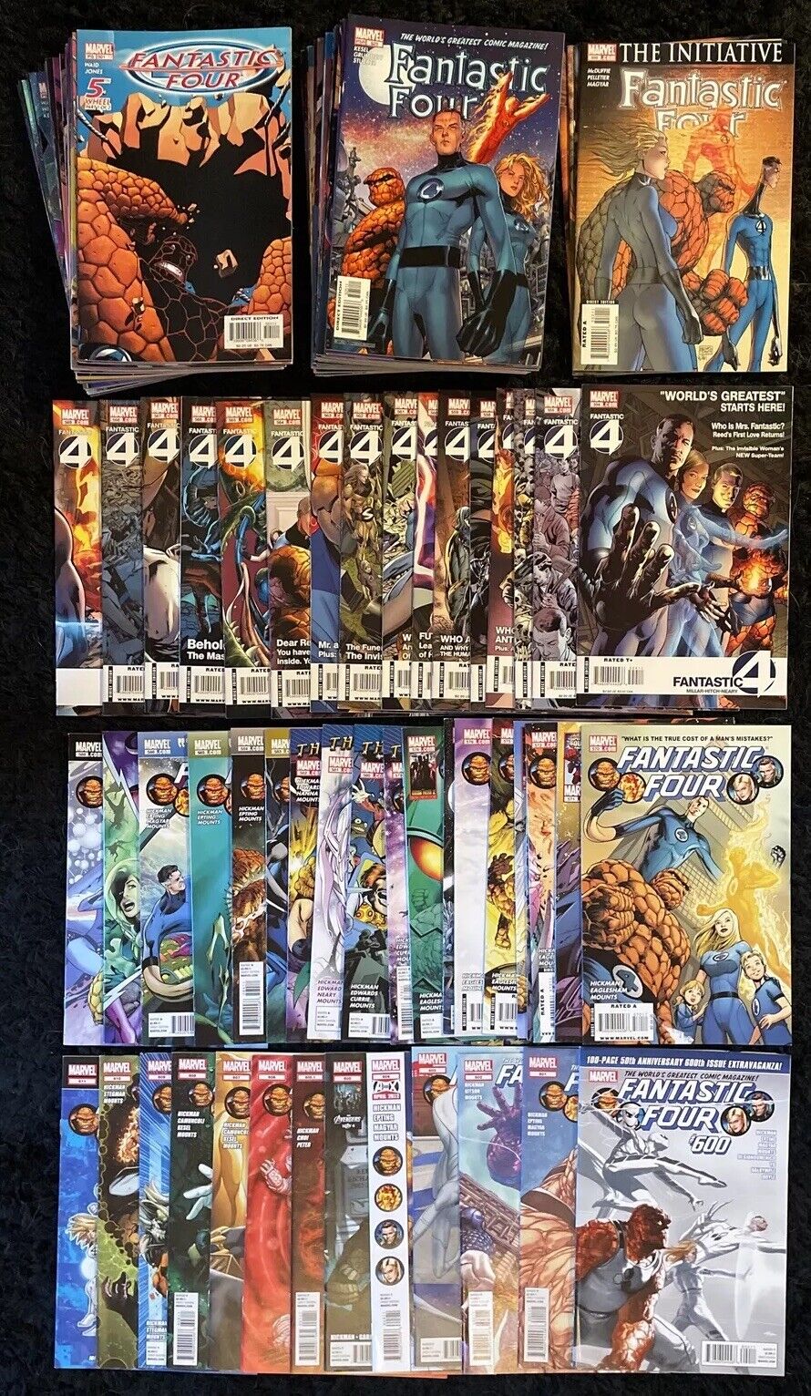 Fantastic Four #501-611 COMPLETE SET 554-569 Millar 570-611 Hickman Marvel 2003