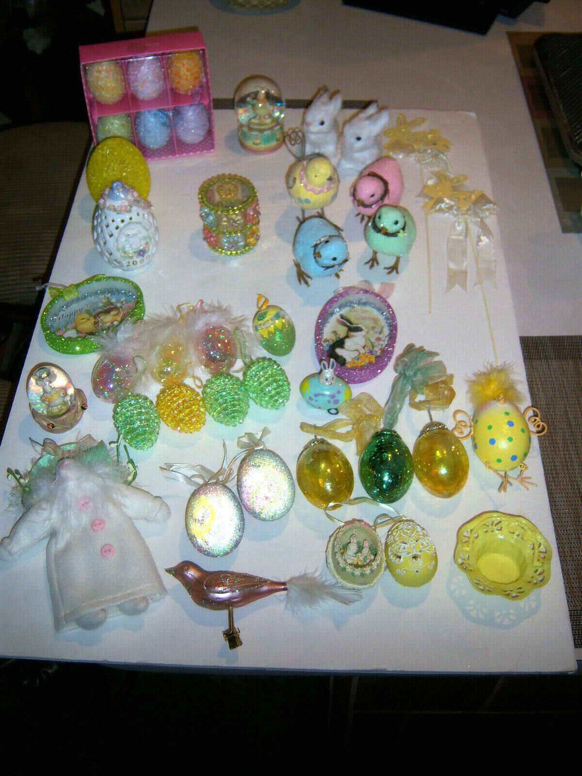  Vtg  ADORABLE HUGE LOT VARIETY NEAT UNUSUAL  EASTER ORNAMENTS & MORE DECOR