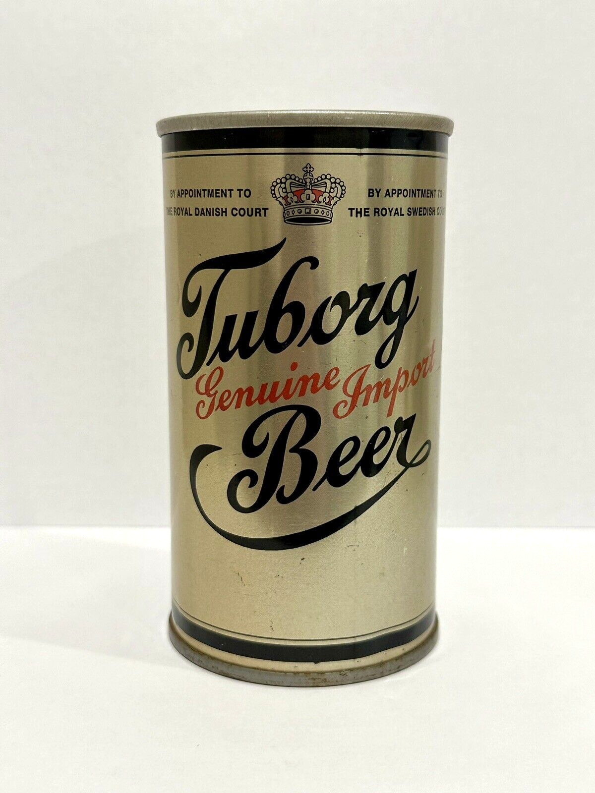 Vintage Tuborg Genuine Import Beer Can - Straight Steel - Copenhagen, Denmark